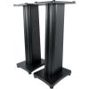 imageRockville Pair SS28B Premium Black Wood Grain 28 Home Speaker Stands 100lb Capacity Solid MDF Wood Dual Platforms Spikes and Pads Included for Home Theater and Studio AudiophilesBlack