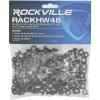imageRockville RACKHW4848 Pack of M5 Rack Screws Cage Nuts and Washers for Rackmount Equipment  Includes 48 Screws 48 Cage Nuts and 48 Washers