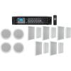 imageRockville RCS1806 Home Audio Bundle 180W 6Zone 70V100V48 Receiver for Home MultiRoom 4 CC65T 65 180W184W RMS Ceiling Speakers 5 Pair RockSlim 70W 525 Slim Wall Speakers 8Item
