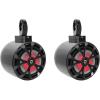 imageRockville RKL80MB Bundle 2 8 900Watt 2Way Marine Boat Speakers with LED 2 MAC80B Black Aluminum Wakeboard Tower Pods 2 MAC360B 360 Swivel Surface Mount Clamps 6Items
