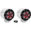 imageRockville RKL80MB Bundle Pair 8 900W peak400W RMS Surface Mount Boat Speakers wLEDs Pair MAC80S 77 Chrome Wakeboard Enclosures for 8 Speakers 2 MAC360C 360 Swivel Clamps 3Items