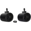 imageRockville RMSTS69B Bundle 2 6x9 in 1000Watt 2Way Waterproof Marine Boat Speakers 2 MAC69B Aluminum Wakeboard Tower Pod Enclosures 2 MAC360B 360Degree Swivel Surface Mount Clamps 6Items