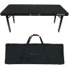 imageRockville RTBL4 Adjustable Height DJ Table Folding Legs 20x60 Inch Portable NonSlip Surface Carry Bag Included for Mobile DJs and Event Performers