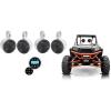 imageRockville RV53A Bundle 2 Pairs 525in 3Way Car Speakers 1200W Peak200W RMS 2 Pairs MAC525S Pod Enclosures RGHR2 GaugeHole Receiver wBluetoothUSB for Polaris RZRATVUTVCart 5Items