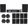 imageRockville RockSlim 70B Bundle 10 525 in 70V Wall Speakers 4 CC65T 65 in 70V Ceiling Speakers RCS1806 180Watt 6 Zone Commercial Amplifier with Bluetooth 15Items