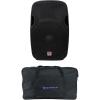 imageRockville SPGN158 Bundle 15in 1600W Passive DJ PA Speaker with ABS Lightweight Cabinet 8 Ohm TB15 v2 Padded Speaker Bag Carry Case for Events 2Items