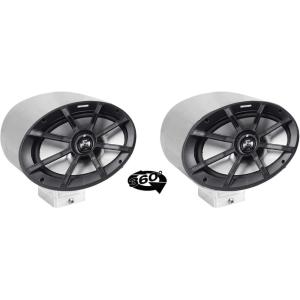 image2 Kicker PS69 6x9 360 Degree Swivel Chrome Surface Mount Boat Speakers