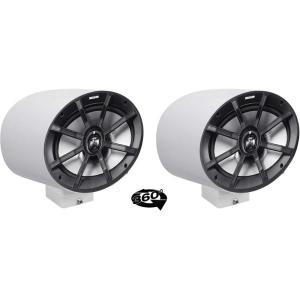 image2 Kicker PS69 6x9 360 Swivel White Aluminum Surface Mount Boat Speakers