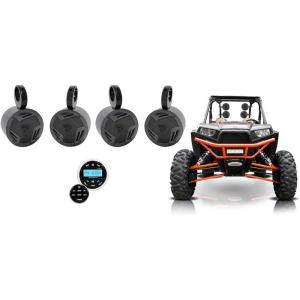 imageRockville 4 525 Tower SpeakersBluetooth Receiver for Polaris RZRATVUTVCART