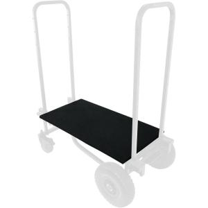 imageRockville CARTFLOOR Accessory Wooden Floor for Rock Cart Pro 2Piece Design Secure Fasteners Prevents Item Slippage for DJs and Event Professionals