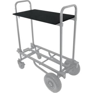 imageRockville CARTSHELF Accessory Top ShelfTable Attachment for Rock Cart Pro 2Piece Wooden Design Secure Fasteners Carpeted Finish for DJs and Musicians