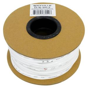 imageRockville CL161002 CL2 Rated 16 AWG 100 Speaker Wire InWall and Ceiling Use 2 Conductor OxygenFree Copper High Strand Count Perfect for 70V100V Home and Commercial Audio Installs16 AWG 100 Foot
