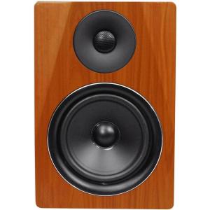 imageRockville DPM6B 65 2Way 210W Black ActivePowered Studio Monitor SpeakerClassic Wood
