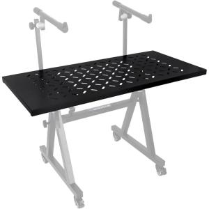 imageRockville KS2 Shelf for ZStand or XStand DJ Table 150 lbs Capacity Ventilation Holes Foam Padding Perfect for DJs and Musicians
