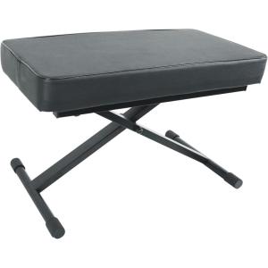 imageRockville RKB61 V2 Adjustable XStyle Keyboard Bench 3 Thick Padding 350 lb Capacity QuickRelease Foldable Design No Assembly for Home Studio and Live Performers