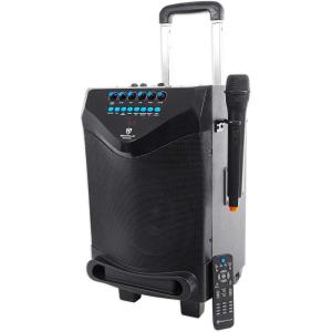 imageRockville ROCKnGo 8 360W Portable PA Speaker Bluetooth Wireless Mic USB TF FM Radio Rechargeable Battery for Karaoke and Outdoor Events