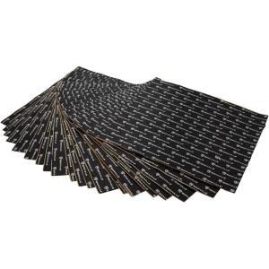 imageRockville RockMat 5015 50 Sq Ft Butyl Sound Deadening Mat 15MM 60 Mil Aluminum Foil Backing Adhesive Precut Sheets Reduces Road Noise and Vibrations Car Truck Van RV Marine50 SQ FT  60 MIL