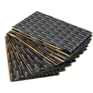 imageRockville RockMat Pro 37 Car Sound Deadening Mat 15 Sheets 37 Sq Ft 277mil Butyl RubberFoamAluminum for Car Audio Soundproofing Easy Install Reduces Vehicle Noise amp Vibration15 SQUARE FEET