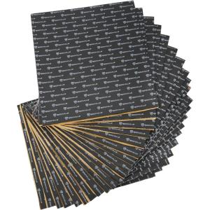 imageRockville RockMat Pro 37 Car Sound Deadening Mat 15 Sheets 37 Sq Ft 277mil Butyl RubberFoamAluminum for Car Audio Soundproofing Easy Install Reduces Vehicle Noise amp Vibration50 SQUARE FEET