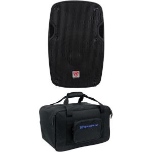 imageRockville SPG84 Bundle 8in 400W Peak  100W RMS Passive DJ PA Speaker with Lightweight ABS Cabinet 4Ohm TB8 V2 Padded Carry Bag and Stand Case for 8 in Speakers 2Items