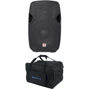 imageRockville SPGN108 Bundle 10 in Passive 800Watt DJ PA Speaker Lightweight 8 Ohm Enclosure TB10 v2 Padded Carry Bag for 10 in PA Gear and Stand 2Items