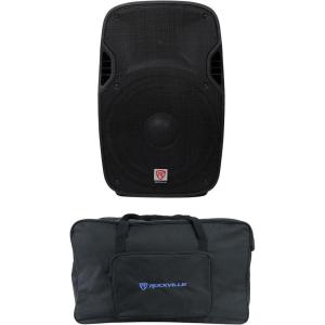 imageRockville SPGN154 Bundle 15 1600Watt Peak  400W RMS DJ PA Speakers 4Ohm TB15 Weatherproof Speaker Bag Carry Case 2Items