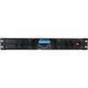 imageRockville D12 5000W Peak1400W RMS 2Channel Class D Amplifier LCD Display Crossover Switch RackMountable 48 Ohm Power Output for DJs and Live Sound