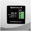 imageRockville D416 White Dual 4 16 Ohm Outdoor Speaker WeatherResistant 90 Degree Vertical100 Degree Horizontal Swivel Mount HighFidelity Sound for Patio and HomeWhite