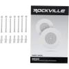 imageRockville MC80 Pair Metal 8 70V25V inCeiling Commercial PA Speakers 20W RMS Volume Control Enhanced Bass Wide Dispersion for RestaurantsOffices
