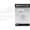 imageRockville Pair MS81 8 Metal 70V25V Commercial Ceiling Speakers 20W RMS 8Ohm Bypass 70Hz20kHz Volume Knob for Background Music and Paging