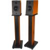 imageRockville Pair RHT28 28 Inch Bookshelf Speaker Stands 60 lbs Capacity Surround Sound Home Theater Premium Wood Dual Top Plates SandFillable for Audiophiles and Studio MonitorsClassic Wood
