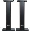 imageRockville Pair RHT28 28 Inch Bookshelf Speaker Stands 60 lbs Capacity Surround Sound Home Theater Premium Wood Dual Top Plates SandFillable for Audiophiles and Studio MonitorsDark Wood