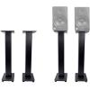 imageRockville Pair RHTSB 36 Inch Bookshelf Speaker Stands HighPerformance Wood Cable Management Dual Platform Sizes for Home Theater and Studio MonitorsBlack