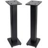 imageRockville Pair RHTSB 36 Inch Bookshelf Speaker Stands HighPerformance Wood Cable Management Dual Platform Sizes for Home Theater and Studio MonitorsBlack