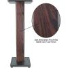 imageRockville Pair RHTSB 36 Inch Bookshelf Speaker Stands HighPerformance Wood Cable Management Dual Platform Sizes for Home Theater and Studio MonitorsDark Wood