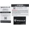imageRockville RCS6506 650 Watt 6Zone 70V Commercial Amplifier Bluetooth USBSDFM Playback RackMountable for Restaurants amp Offices