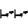 imageRockville RHSB8 Adjustable Wall Mount Speaker Brackets Pair 180Degree Swivel 10Degree Tilt 40lb Capacity Perfect for Home Theater and Studio Monitors