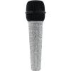 imageRockville RMCICE Pro Dynamic Vocal Microphone Cardioid Faux DiamondCovered Rugged Metal Body 2 Cables Case Mic Clip for Stage Studio Karaoke