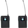 imageRockville RWM200 L2 Dual UHF Beltpack Wireless Microphone System Lavalier amp Headset Mics 200 Channels 3 Band EQ EchoLavalier