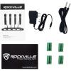imageRockville RWM4US Quad Wireless UHF 4 Microphone System 80 Channels Adjustable Frequency Metal Build RackMount for Live EventsKaraoke