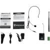 imageRockville RWM61U Professional UHF Wireless Microphone System Headset amp Guitar Up to 400ft Range 10Hour Battery Multifunction Display for Musicians amp Presenters