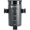 imageRockville RockStream PRO Dual Pattern USB Microphone 24Bit192kHz CardioidBiDirectional LED Clipping Indicator Headphone Monitoring for Gaming Streaming Podcasting