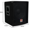 imageRockville SBG1158 15quot Passive Pro DJ Subwoofer 800W Peak400W RMS 8 Ohm MDF Cabinet Pole Mount Binding PostSpeakON14quot Inputs for DJs and Live Sound4 Ohm