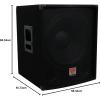 imageRockville SBG1188 1000W 18Inch Passive Subwoofer MDF Cabinet Pole Mount HighPower Bass Durable Build Compact Design for DJs and Live Events4 Ohm