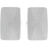 imageRockville WET6525W Pair 65 70V IPX55 IndoorOutdoor Wall Speakers 4Way Swivel Bracket Waterproof 30W15W75W375W Taps 40W RMS 8 Ohm White Restaurant Patios CommercialWhite
