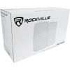 imageRockville WET6525W Pair 65 70V IPX55 IndoorOutdoor Wall Speakers 4Way Swivel Bracket Waterproof 30W15W75W375W Taps 40W RMS 8 Ohm White Restaurant Patios CommercialWhite