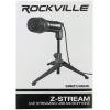 imageRockville ZStream USB Condenser Microphone 14mm Cartridge PlugandPlay Omnidirectional Noise Filter Adjustable Sensitivity for Podcasting Gaming YouTube