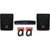 imageRockville 2 SBG1128 12quot Pro DJ PA Subwoofers5000w 2Channel AmplifierCables