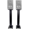 imageRockville Pair RHTSB 36 Inch Bookshelf Speaker Stands HighPerformance Wood Cable Management Dual Platform Sizes for Home Theater and Studio MonitorsBlack