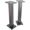 imageRockville Pair RHTSB 36 Inch Bookshelf Speaker Stands HighPerformance Wood Cable Management Dual Platform Sizes for Home Theater and Studio MonitorsDark Wood